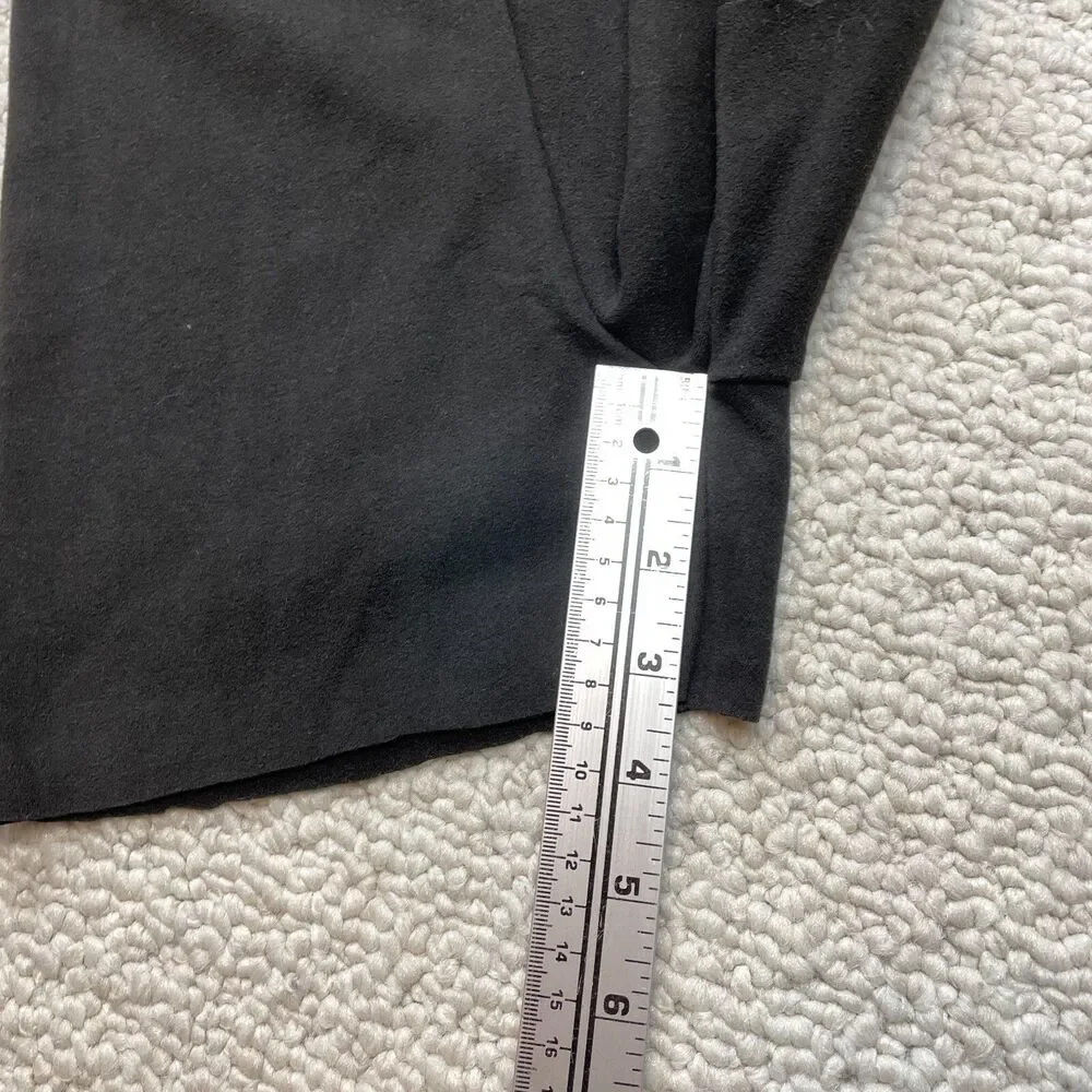 Shein Sweatshorts XX Black Casual Lounge Cut Off Soft Solid Ladies 3.5